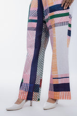 Womens Multicolor Regular Pant