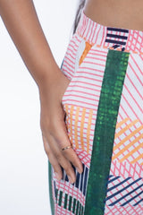 Womens Multicolor Regular Pant