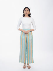 Womens Green  Regular Pant