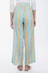 Womens Green  Regular Pant