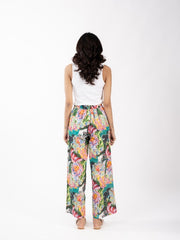 Womens Green Regular Pant