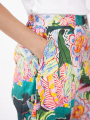 Womens Green Regular Pant