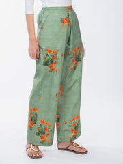 Womens Orange Regular Pant