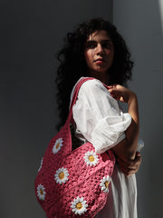 Womens Pink  Regular Tote bag