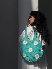 Womens Blue Regular Tote bag