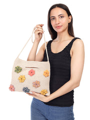 Womens Off White  Regular Cross body bag