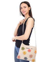 Womens Off White  Regular Cross body bag