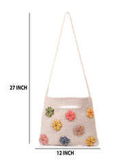 Womens Off White  Regular Cross body bag