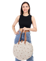 Womens Off White  Regular Shoulder bag