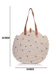 Womens Off White  Regular Shoulder bag