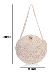 Womens Off White  Regular Cross body bag