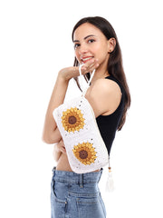 Womens White  Regular Pouches