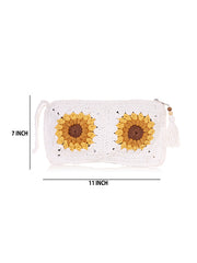 Womens White  Regular Pouches