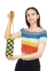 Womens Yellow  Regular Water bottle tote