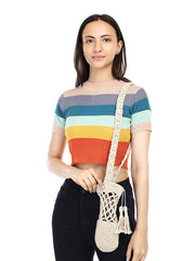 Womens Off White  Regular Water bottle tote
