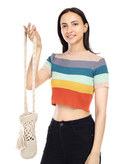 Womens Off White  Regular Water bottle tote