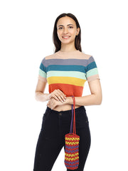 Womens Red  Regular Water bottle tote