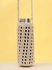 Womens Off White  Regular Water bottle tote