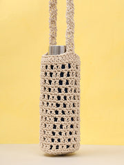 Womens Off White  Regular Water bottle tote