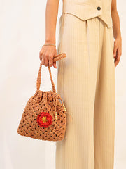 Womens Mustard  Regular Potli bags