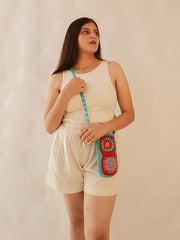Womens Red  Regular Mobile sling bag