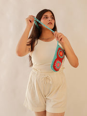 Womens Red  Regular Mobile sling bag