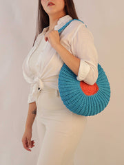 Womens Blue Regular Shoulder bag