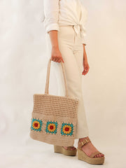Womens Off White  Regular Tote bag