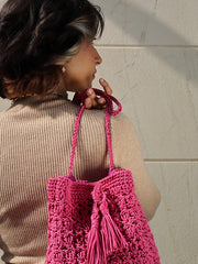 Womens Pink  Regular Bucket bag