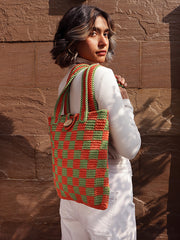 Womens Green  Regular Tote Bag