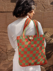 Womens Green  Regular Tote Bag
