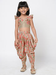 Kids Beige Regular Co-ords