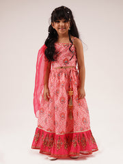 Kids PINK Regular Lehanga Choli