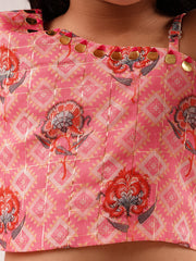 Kids PINK Regular Lehanga Choli
