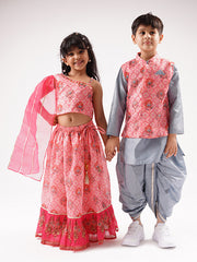 Kids PINK Regular Lehanga Choli