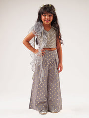 Kids Grey Regular Co-ords