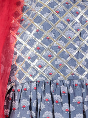Kids Grey Regular Lehanga Choli