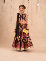 Kids Black  Regular Lehanga Choli
