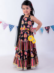 Kids Black  Regular Lehanga Choli