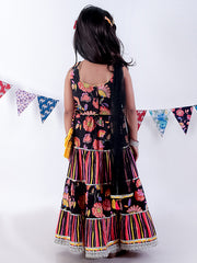 Kids Black  Regular Lehanga Choli