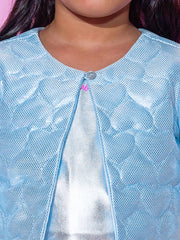 Kids Blue Regular Jacket