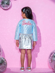 Kids Blue Regular Jacket