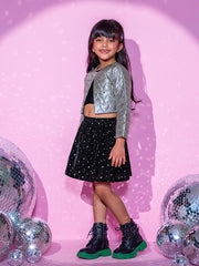 Kids Black  Regular Co-ords
