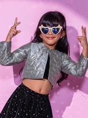 Kids Black  Regular Co-ords