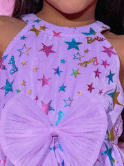 Kids Purple Regular Jumpsuit