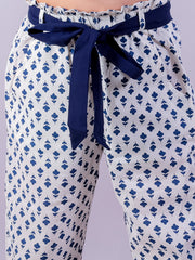 Kids White Regular Co-ords