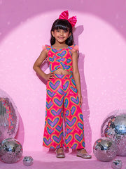 Kids Peach Regular Co-ords