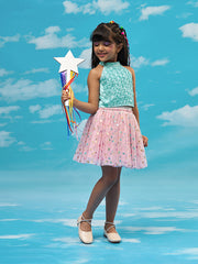 Kids Blue Regular Co-ords