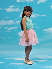 Kids Blue Regular Co-ords