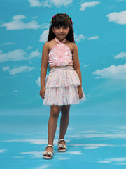 Kids Pink Regular Co-ords